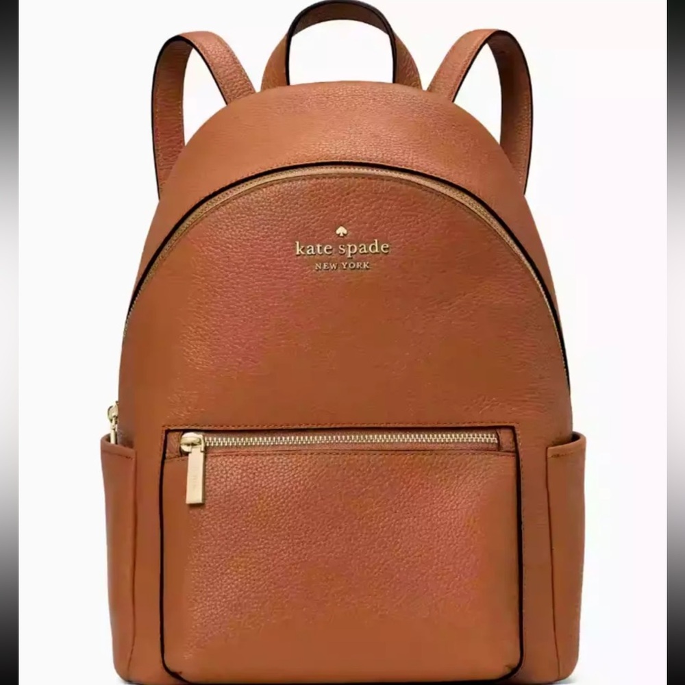 Kate Spade Leila Dome Backpack Leather K8155 Warm Gingerbread NWOT